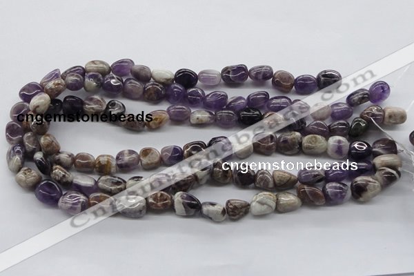 CNG224 15.5 inches 10*12mm nuggets dogtooth amethyst beads