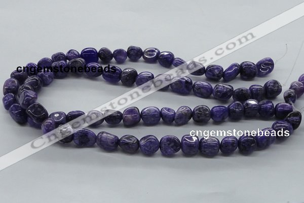 CNG225 15.5 inches 10*12mm nuggets dyed dogtooth amethyst beads