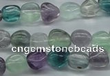 CNG226 15.5 inches 8-10mm*12-14mm nuggets fluorite gemstone beads