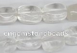 CNG23 15.5 inches 12*17mm nuggets white crystal gemstone beads