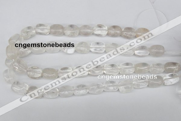 CNG23 15.5 inches 12*17mm nuggets white crystal gemstone beads