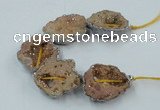 CNG2318 7.5 inches 25*35mm - 35*40mm freeform druzy agate beads