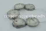 CNG2325 7.5 inches 35*40mm - 45*50mm freeform druzy agate beads