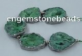 CNG2334 7.5 inches 35*40mm - 45*50mm freeform druzy agate beads