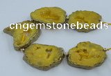 CNG2338 7.5 inches 40*50mm - 55*60mm freeform druzy agate beads