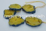 CNG2356 7.5 inches 40*50mm - 55*60mm freeform druzy agate beads