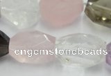 CNG236 15.5 inches 15*22mm – 18*25mm faceted nuggets mixed quartz beads