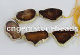 CNG2370 7.5 inches 25*45mm - 30*40mm freeform agate gemstone beads