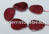 CNG2392 7.5 inches 35*45mm - 45*55mm freeform agate gemstone beads