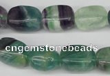 CNG24 15.5 inches 12*17mm nuggets fluorite gemstone beads