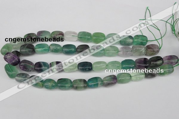 CNG24 15.5 inches 12*17mm nuggets fluorite gemstone beads