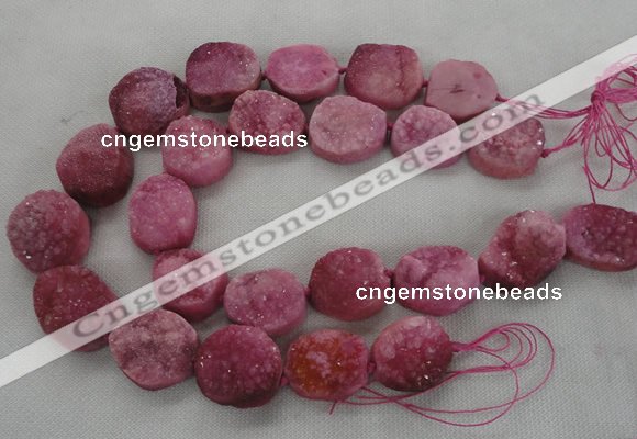 CNG2413 15.5 inches 22*28mm - 28*35mm freeform agate beads