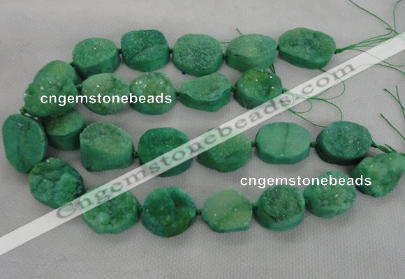 CNG2415 15.5 inches 22*28mm - 28*35mm freeform agate beads