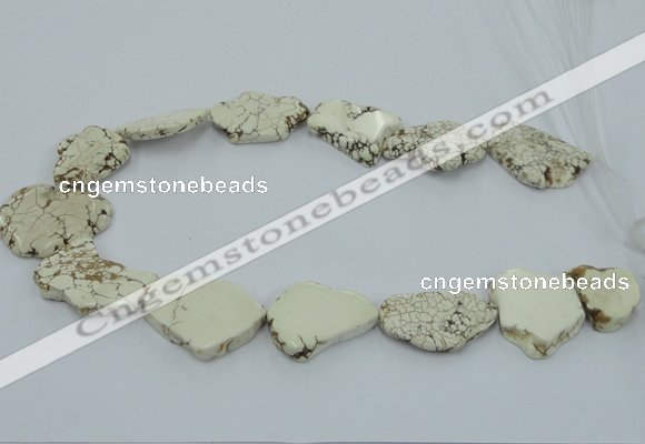 CNG2510 15.5 inches 25*30mm - 35*40mm freeform turquoise beads