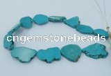 CNG2516 15.5 inches 25*30mm - 35*40mm freeform turquoise beads