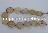 CNG2529 15.5 inches 20*25mm - 25*35mm freeform agate beads