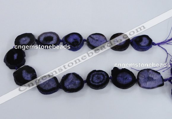 CNG2531 15.5 inches 20*25mm - 25*35mm freeform druzy agate beads