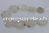 CNG2534 15.5 inches 35*40mm - 40*45mm freeform druzy agate beads