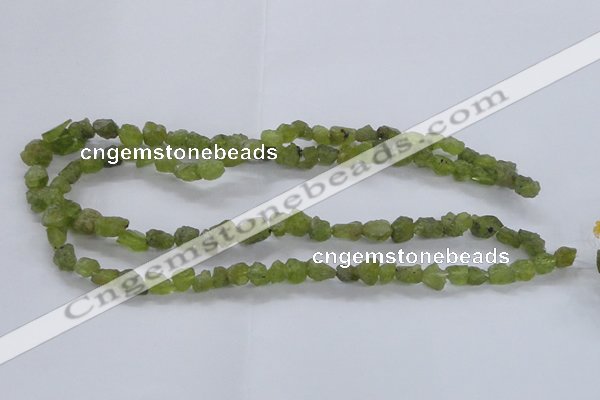 CNG2537 4*6mm – 6*10mm nuggets peridot beads wholesale