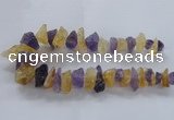 CNG2543 12*20mm – 15*30mm nuggets lavender amethyst & citrine beads