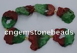CNG2551 15.5 inches 30*40mm - 45*50mm freeform druzy agate beads