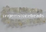 CNG2577 15.5 inches 10*20mm - 15*35mm faceted nuggets white crystal beads