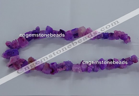 CNG2581 15.5 inches 13*18mm - 15*25mm nuggets druzy agate beads