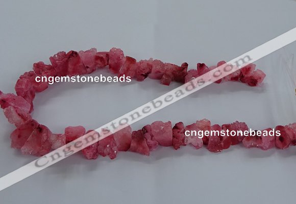 CNG2582 15.5 inches 13*18mm - 15*25mm nuggets druzy agate beads