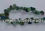 CNG2590 15.5 inches 13*18mm - 15*25mm nuggets plated druzy agate beads