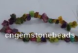 CNG2592 15.5 inches 13*18mm - 15*25mm nuggets plated druzy agate beads