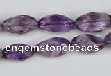 CNG26 15.5 inches 10*20mm faceted nuggets amethyst gemstone beads