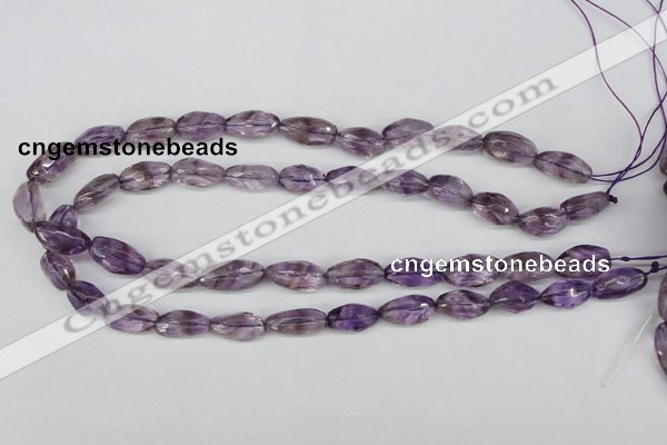 CNG26 15.5 inches 10*20mm faceted nuggets amethyst gemstone beads