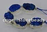 CNG2602 7.5 inches 25*35mm - 30*40mm freeform druzy agate beads