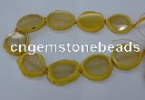 CNG2608 15.5 inches 30*35mm - 40*45mm freeform agate beads