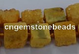 CNG2618 15.5 inches 10*12mm - 14*16mm nuggets druzy agate beads