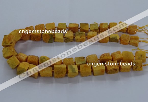 CNG2618 15.5 inches 10*12mm - 14*16mm nuggets druzy agate beads