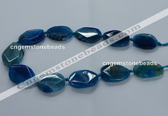 CNG2639 15.5 inches 22*30mm - 25*35mm freeform agate beads