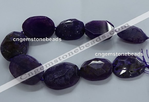 CNG2648 15.5 inches 30*38mm - 40*50mm freeform agate beads