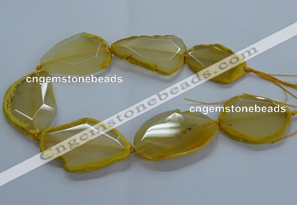 CNG2662 15.5 inches 35*45mm - 40*55mm freeform agate beads