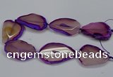 CNG2665 15.5 inches 30*40mm - 40*55mm freeform agate beads