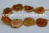 CNG2670 15.5 inches 30*40mm - 40*50mm freeform druzy agate beads