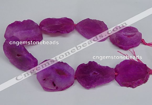 CNG2671 15.5 inches 30*40mm - 40*50mm freeform druzy agate beads