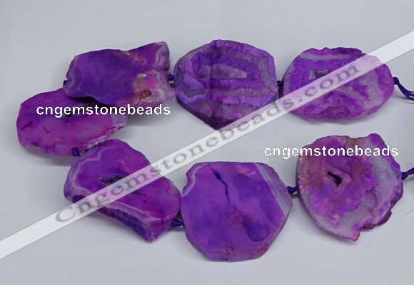 CNG2672 15.5 inches 30*40mm - 40*50mm freeform druzy agate beads