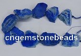 CNG2679 15.5 inches 30*40mm - 40*50mm freeform druzy agate beads