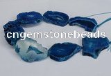 CNG2680 15.5 inches 30*40mm - 40*50mm freeform druzy agate beads