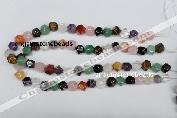 CNG27 15.5 inches 12*12mm faceted nuggets mixed gemstone beads