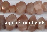 CNG2701 15.5 inches 10*14mm - 13*18mm faceted nuggets moonstone beads
