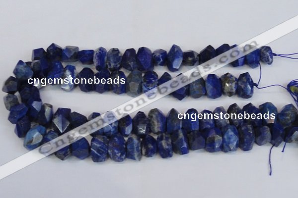 CNG2702 15.5 inches 10*14mm - 13*18mm faceted nuggets lapis lazuli beads