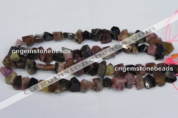 CNG2704 15.5 inches 10*14mm - 13*18mm faceted nuggets tourmaline beads