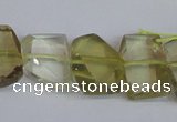 CNG2707 15.5 inches 13*18mm - 15*20mm freeform lemon quartz beads